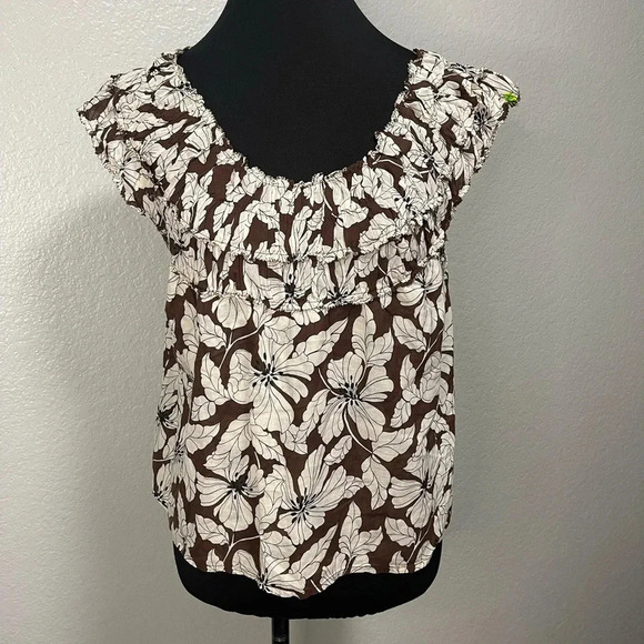 J.Crew Women’s Rosalie Top in Floral Cotton Voile SMALL - Picture 2 of 7